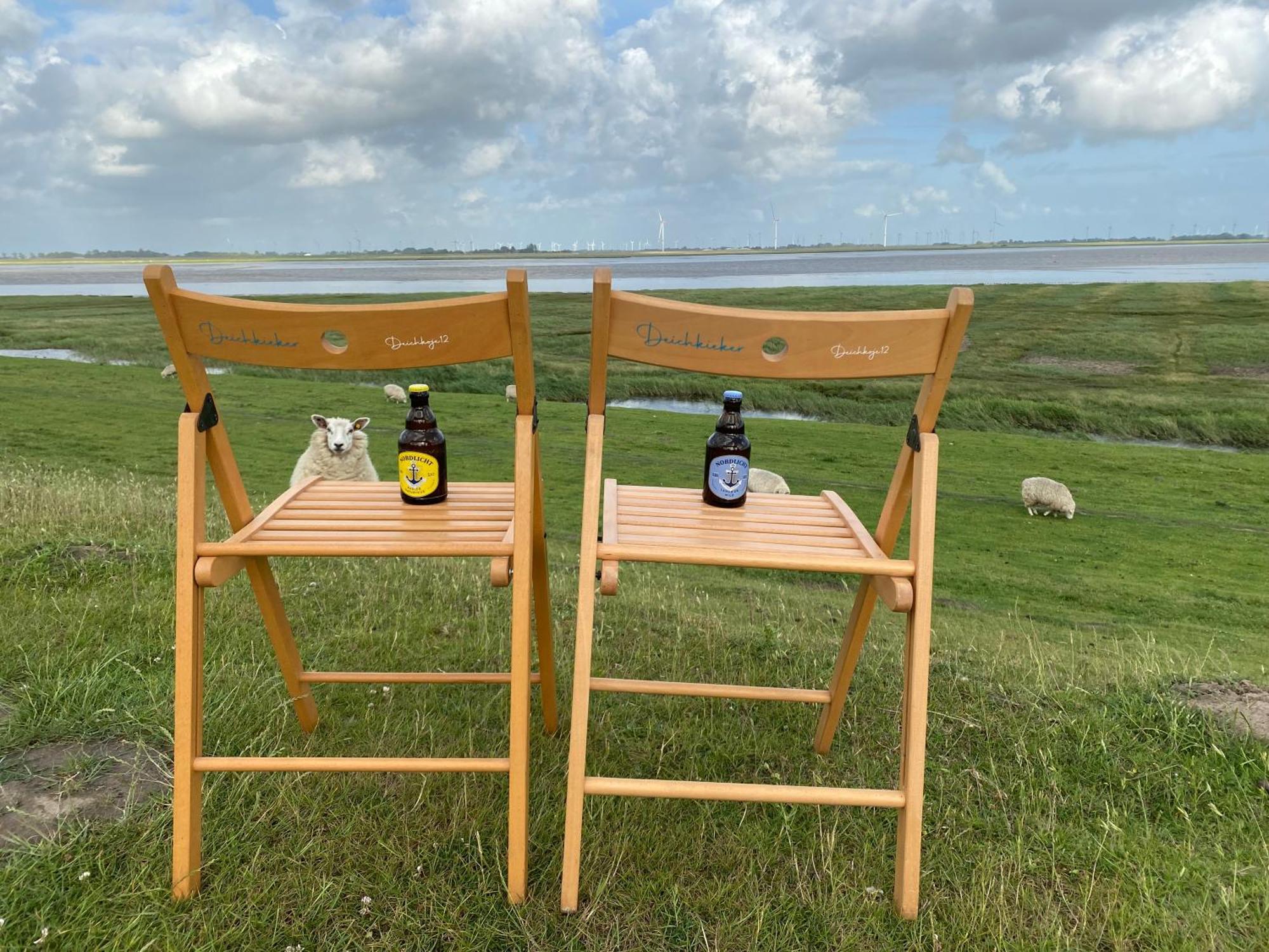Deichkoje12 Direkt Am Eiderdeich Nur 7 Km Bis Zur Nordsee Und 20 Min Bis Sankt Peter Ording Toenning Ngoại thất bức ảnh